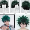 Cosplay Peruk Anime My Hero Academia Deku Izuku Midoriya Grön Bästa Korta Peruk> Peruker