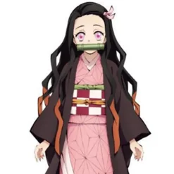 Cosplay peruk demon slayer gradient långt hår syntetisk peruk W><noscript><img width=