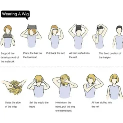 Cosplay peruk demon slayer gradient långt hår syntetisk peruk W><noscript><img width=