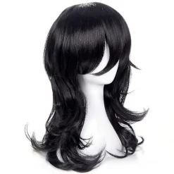 Cosplay Shouta Aizawa Peruk Anime Lång Svart Peruk För Halloween Maskeradfest><noscript><img width=