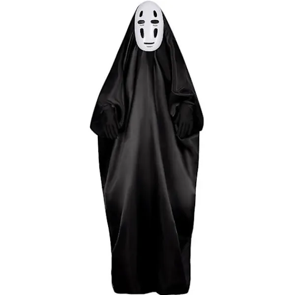 Cosplay-dräkt Spirited Away No Face Kaonashi Cosplay-dräkt Halloween-dekorationsfestdräkt Maskkläder Handskar Set Gåvor> Dräkter