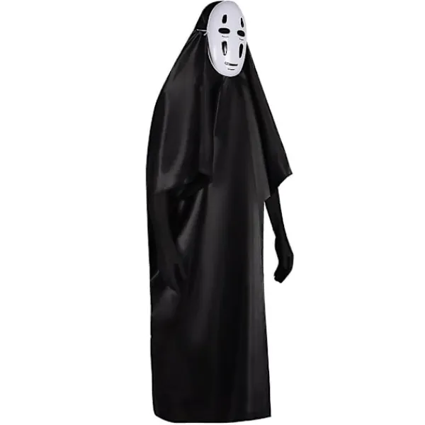 Cosplay-dräkt Spirited Away No Face Kaonashi Cosplay-dräkt Halloween-dekorationsfestdräkt Maskkläder Handskar Set Gåvor> Dräkter