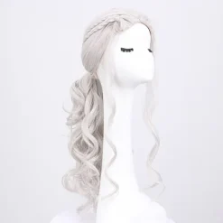 Cosplay-peruk för kvinnor, Daenerys-peruk lång blond lockig Khaleesi><noscript><img width=