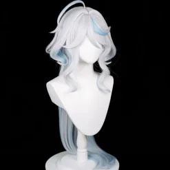 Cosplay-peruk, Genshin Impact-peruk, med två perukmössor, för Halloween, fest och etc><noscript><img width=