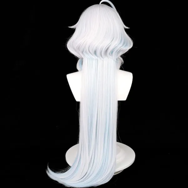 Cosplay-peruk, Genshin Impact-peruk, med två perukmössor, för Halloween, fest och etc> Peruker