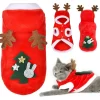Costume de Noël pour chien de chatpolyester Elk Christmas Pet Cos> Dräkter