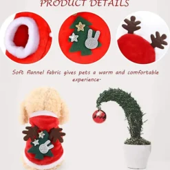 Costume de Noël pour chien de chatpolyester Elk Christmas Pet Cos> Dräkter