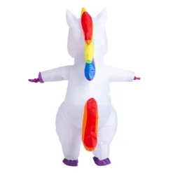 Creations Uppblåsbar Enhörningsdräkt Full Body Unicorn Air Blow-up Deluxe Halloween-dräkt - Vuxenstorlek 150-190 cm><noscript><img width=
