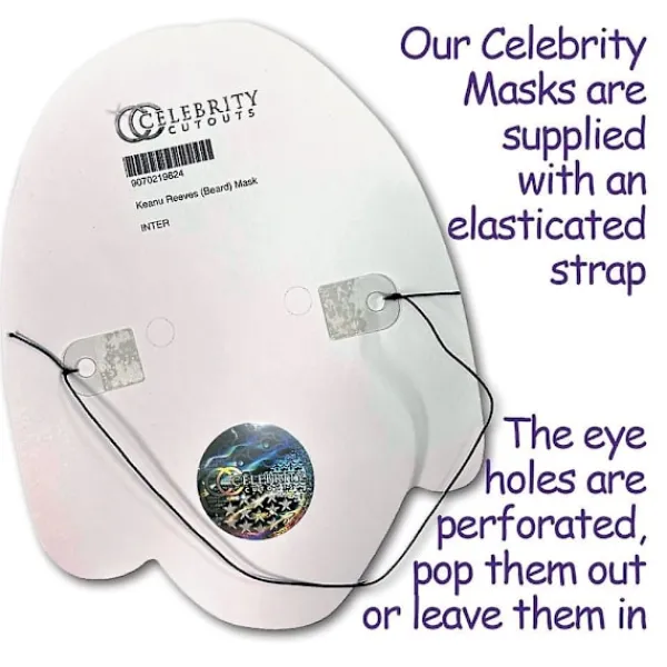 unbranded Cristiano Ronaldo (Leende) Kändis Mask, Plattkort Ansikte> Masker