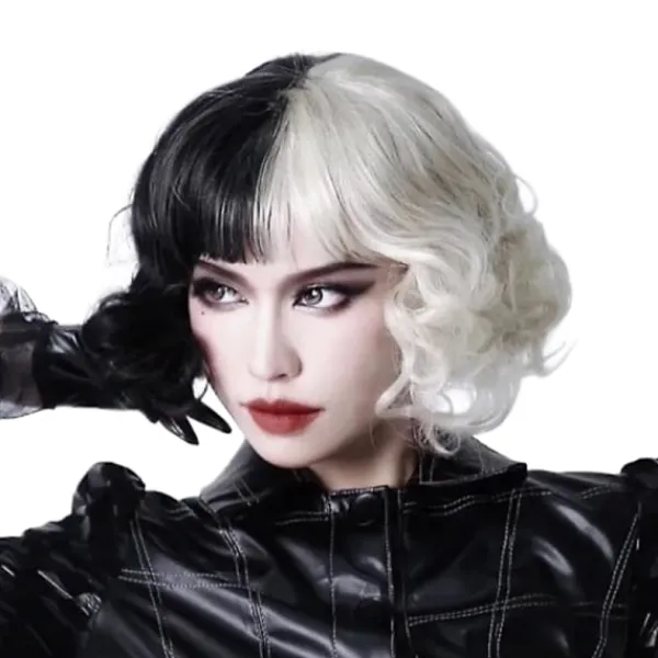 Cruella De Vil Cosplay Peruk> Peruker