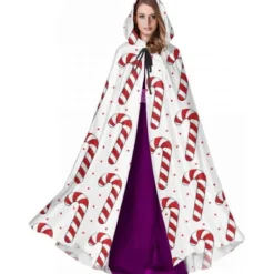 D479 Julgranskarameller Kappa Mantel Män Flickor Klänning Kappa Mantel 150cm För Jul Halloween Cosplay Kostymer HYG479> Dräkter