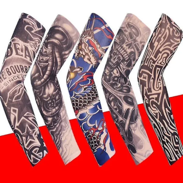 3d Tattoo Uv Protection Arm Sleeve> Smink