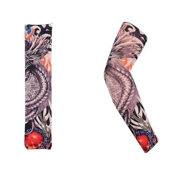 3d Tattoo Uv Protection Arm Sleeve> Smink