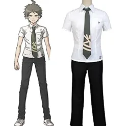 Danganronpa Hinata Hajime Anime Cosplay set Halloween kostymer för män Japansk karneval Performance Prop L kostymset XL> Dräkter