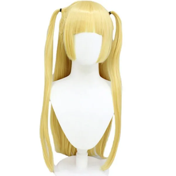 Death Note Cosplay Kostym Misa Amane Anime Peruk Klänningsset Uniform Halloween Party Endast Peruk One Size> Peruker