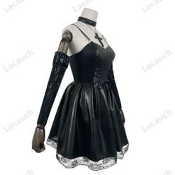 Death Note Cosplay Kostym Misa Amane Anime Peruk Klänningsset Uniform Halloween Party Endast Peruk One Size><noscript><img width=