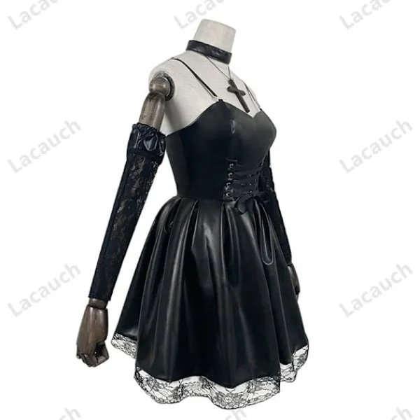Death Note Cosplay Kostym Misa Amane Anime Peruk Klänningsset Uniform Halloween Party Endast Peruk One Size> Peruker