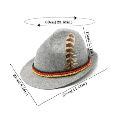 Dekorativa fjäderhattar, Western mountainhattar, Oktoberfesthat, bayerska kostymklänningar, cosplayhattar No,> Huvudbonader