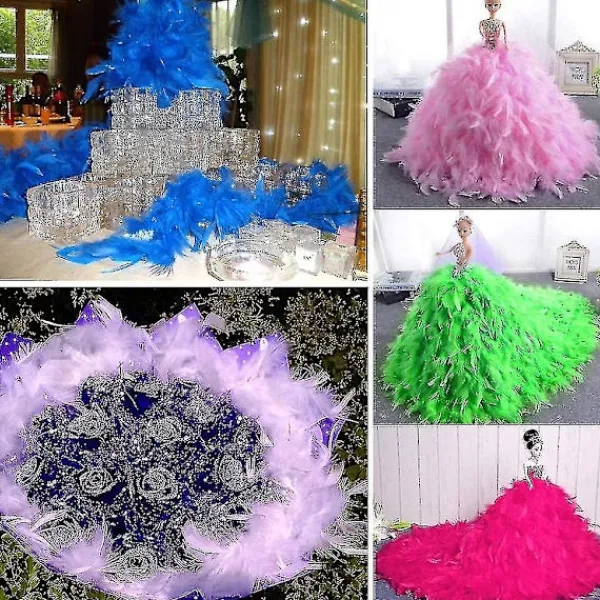 8-delad fjäderboa-set> Tillbehör