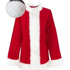 7-delad Grinch-dräkt för julcosplay, vuxen tomtekostymset + mask A 7PCS komplett klädset 7PCS komplett klädset -FS- L> Dräkter