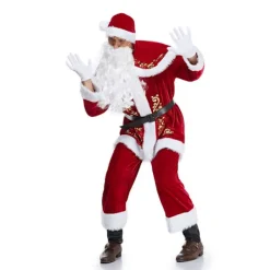 Holocky 8-delad Jultomte Kostym för Herrar - Festkläder för Julen 2XL> Dräkter