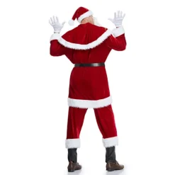 Holocky 8-delad Jultomte Kostym för Herrar - Festkläder för Julen 2XL><noscript><img width=