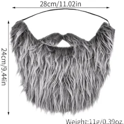 4-delars Halloween Party Skäggset med Falska Skägg><noscript><img width=