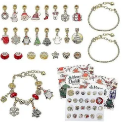 24-delars Julhalsband, Örhängen, Armband, Presentförpackning, Blind Box, DIY-tillbehör, Gåva, Nedräkningskalender, Advent> Tillbehör