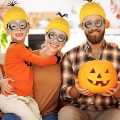 4-delars Minion-kostymtillbehörssats för vuxna [ZHE] Black><noscript><img width=