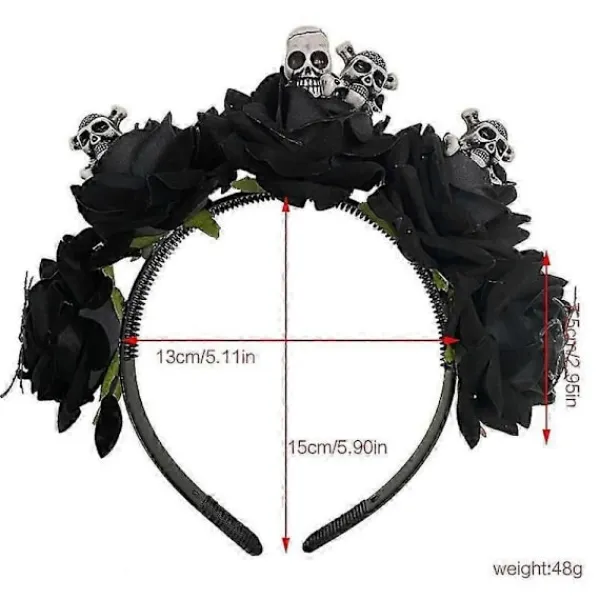 Delikat Halloween Hårband Rave Håraccessoarer Tunt Pannband Blomma Hårband> Huvudbonader