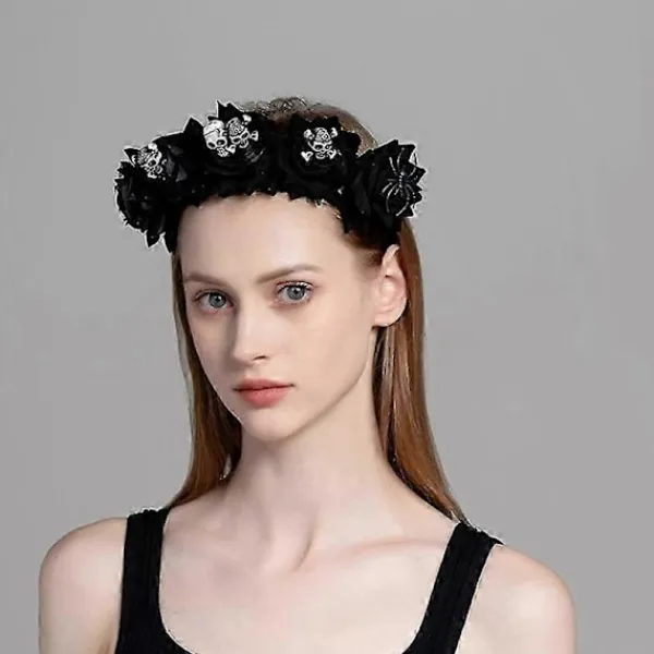 Delikat Halloween Hårband Rave Håraccessoarer Tunt Pannband Blomma Hårband> Huvudbonader