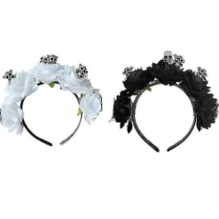 Delikat Halloween Hårband Rave Håraccessoarer Tunt Pannband Blomma Hårband><noscript><img width=