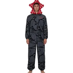 Demogorgon Kostym Onesie - Stranger Things Fleece Pyjamas, Varma Halloween Jul Sovkläder M> Dräkter