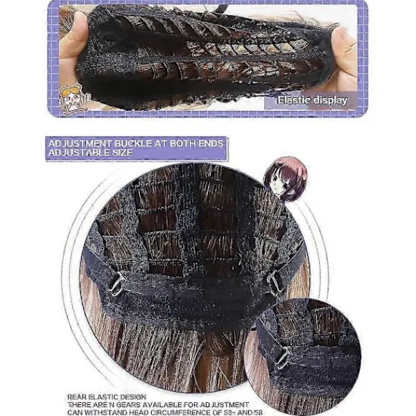 Demon Hunter Kostym Rumi Peruk Rumi Cosplay Peruk Anime Zoey Mira Peruk Kvinnors Långt Rakt Håraccessoarer - Perfet> Peruker