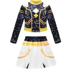 Demon Hunter K-Pop Cosplay Kostym för Kvinnor & Barn, 2-Delad Halloween Outfit[YDE] No. 9 2-delsset_sai 140cm> Dräkter