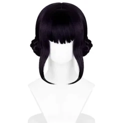 Demon Hunters Kostym Rumi Peruk Realistisk Anime Cosplay Peruk för Cosplay-konvent (FMY)-XF35- Svart lila Zoey> Peruker