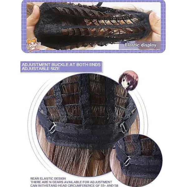 BraVärde Demon Hunters Kostym Rumi Peruk Rumi Cosplay Peruk Anime Zoey Mira Peruker Långt Rakt Håraccessoar för Kvinnor-lingling}> Peruker