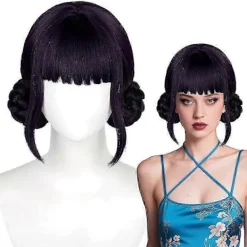 Demon Hunters Kostym Rumi Peruk Realistisk Anime Cosplay Peruk För Cosplay Konvent -[D]><noscript><img width=