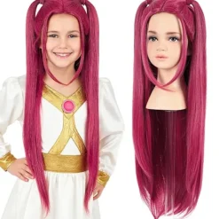 AIZHENCHEN Demon Hunters Kostym Rumi Mira Zoe Realistisk Anime Cosplay Peruk för Konvent Rosa> Peruker