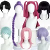 Demon K-pop Hunters Kostym Rumi Peruk Mira Zoe Realistisk Anime Cosplay Peruk för Cosplay-konvent Lila Rumi Mira【Peruk】Mira【Peruk】> Peruker