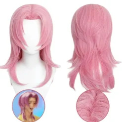 Demon K-pop Hunters Kostym Rumi Peruk Mira Zoe Realistisk Anime Cosplay Peruk för Cosplay-konvent Lila Rumi vuxen【Peruk】_yux romantic> Peruker