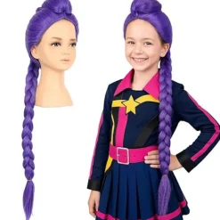 Demon K-pop Hunters Kostym Rumi Peruk Mira Zoe Realistisk Anime Cosplay Peruk för Cosplay Konvent><noscript><img width=