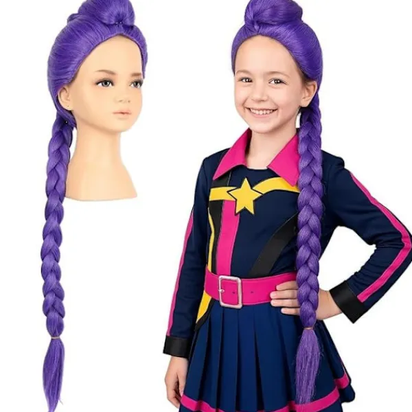 Demon K-pop Hunters Kostym Rumi Peruk Mira Zoe Realistisk Anime Cosplay Peruk för Cosplay Konvent> Peruker