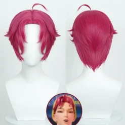 Demon K-pop Hunters Kostym Rumi Peruk Mira Zoe Realistisk Anime Cosplay Peruk för Cosplay-konvent Lila Rumi vuxen【Peruk】 Abby (scalp)> Peruker