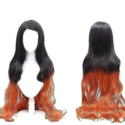 2023-Demon Slayer Bror och Syster Kamado Nezuko Cosplay Kostym Outfit Kimono Anime Kostym Peruk-1 Nezuko Kostym 140cm (Barnstorlek)> Peruker