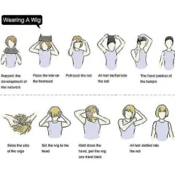 Demon Slayer Kamado Nezuko Cosplay Syntetisk Peruk Vågigt Hår Hela Peruker><noscript><img width=