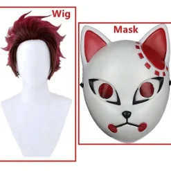 Demon Slayer Kimetsu No Yaiba Tanjirou Kamado Cosplay Kostym Kimono Jul Anime Uniform Set för vuxna barn - Perfekt 7-delars set 140-max 140 | Fyndiq><noscript><img width=