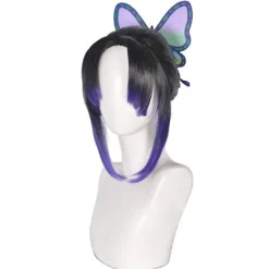 Demon Slayer Kochou Shinobu Cosplay Peruk Syntetiskt Hår Peruker Med Hår Tillbehör> Peruker