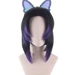 Demon Slayer Kochou Shinobu Cosplay Kostym Peruk-FA-><noscript><img width=