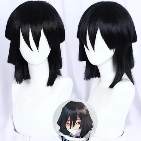 Demon Slayer Serie Cosplay Peruk - Ibuki Kobane, Serpent Hashira> Peruker